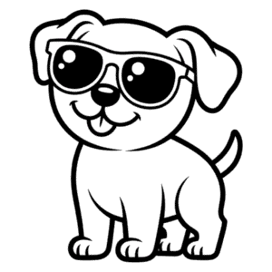 Disegno Facile di Cane Fantastico