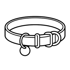 Disegno Facile di Collare per Cani