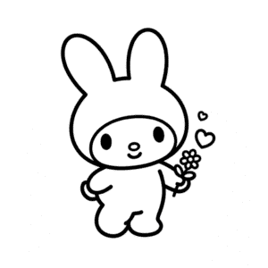 Disegno Facile di Hello Kitty My Melody
