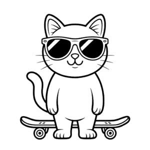Disegno Facile di Gatto Fantastico