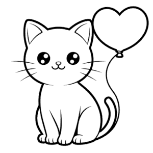Disegno Facile di Gatto Kawaii Anime