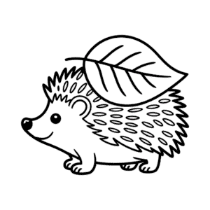 Disegno Facile di Animale d'Autunno