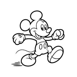 Disegno Facile di Animazione Topolino