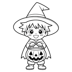 Disegno Facile di Anime di Halloween