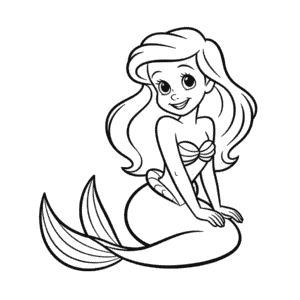 Disegno Facile di Ariel Carina