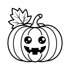 Disegno Facile di Autunno Carino