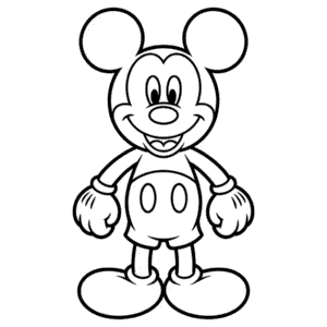 Disegno Facile di Basic Topolino