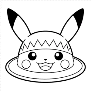 Disegno Facile di Cappello Pikachu