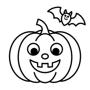 Disegno Facile di Carino Halloween