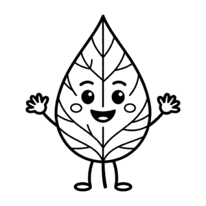 Disegno Facile di Cartone Animato Autunno