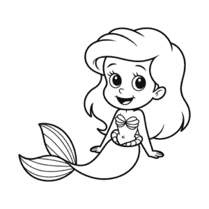 Disegno Facile di Chibi Ariel