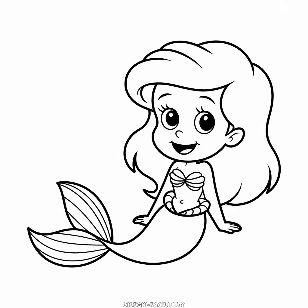 Disegno Facile di Chibi Ariel
