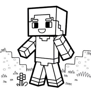Disegno Facile di Chibi Minecraft