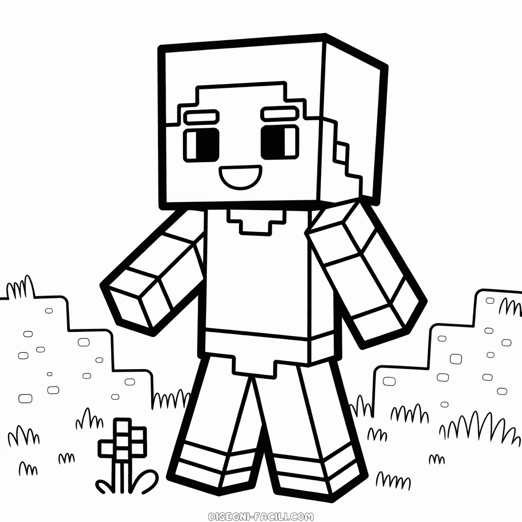 Disegno Facile di Chibi Minecraft