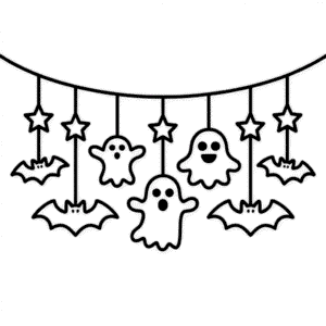 Disegno Facile di Decorazioni Halloween