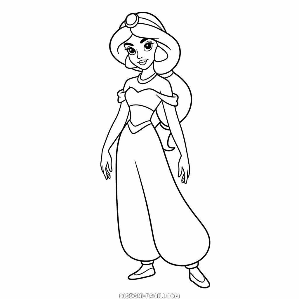 Disegno Facile di Jasmine Realistica