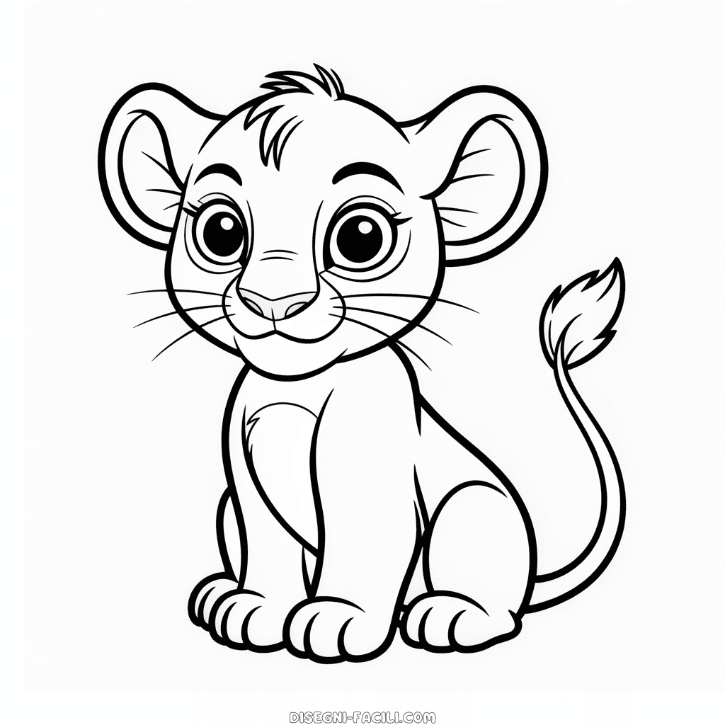 Disegno Facile di Kiara da Il Re Leone