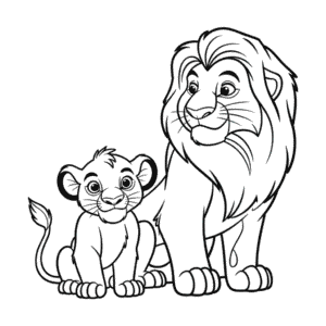 Disegno Facile di Personaggi da Il Re Leone