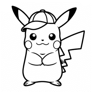 Disegno Facile di Pikachu Gangster