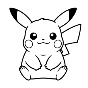 Disegno Facile di Pikachu Grasso