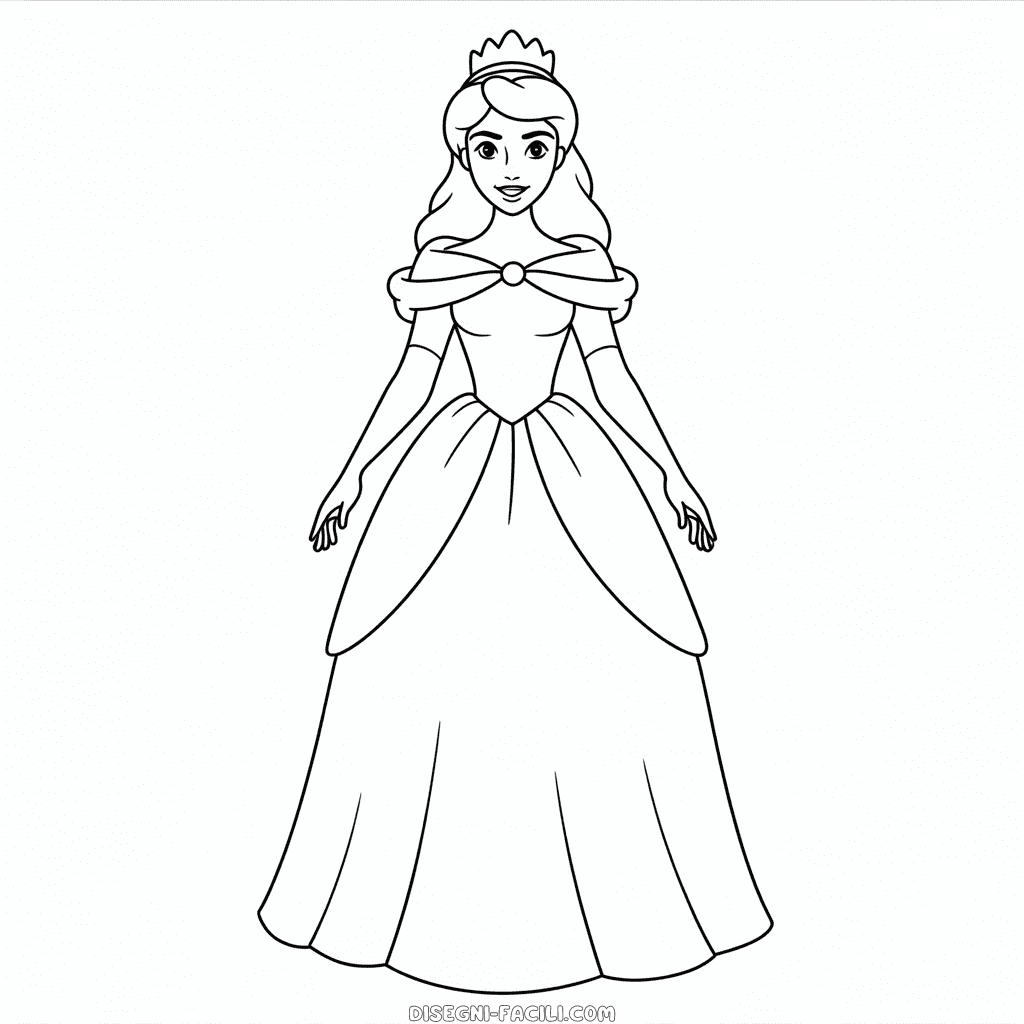 Disegno Facile di Principesse Disney Realistiche
