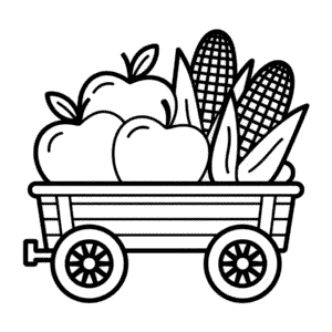 Disegno Facile di Raccolto Autunnale