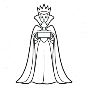 Disegno Facile di Regina Cattiva Biancaneve