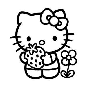 Disegno Facile di Shortcake: An Unexpected Friendship Italian Translation: Hello Kitty e Strawberry Shortcake: Un'Amicizia Inaspettata