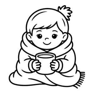 Disegno Facile di Umore Autunnale