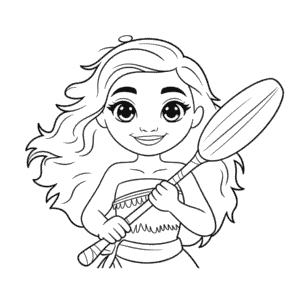 Disegno Facile di Vaiana Anime