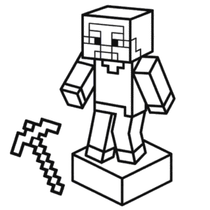 Disegno Facile di 3D Minecraft