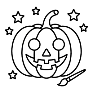 Disegno Facile di Arte di Halloween