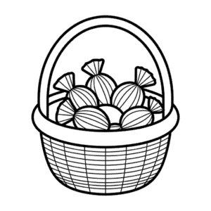 Disegno Facile di Caramelle Autunnali