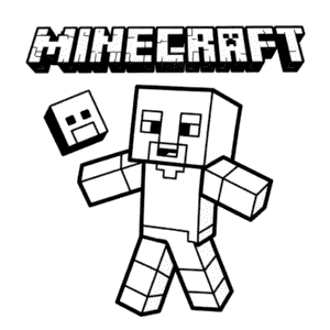 Disegno Facile di Cartone Animato Minecraft