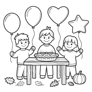 Disegno Facile di Celebrazione dell'Autunno