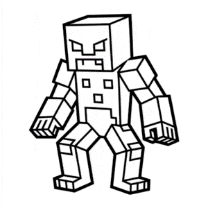 Disegno Facile di Creature di Minecraft
