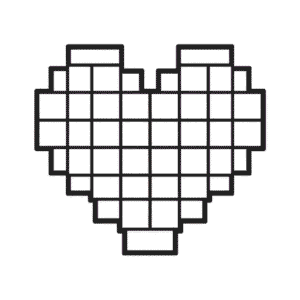 Disegno Facile di Cuore Minecraft