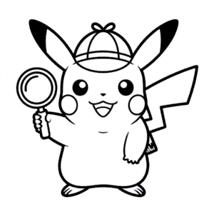 Disegno Facile di Detective Pikachu