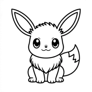 Disegno Facile di Eevee Kawaii