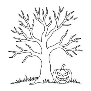 Disegno Facile di Halloween Spaventoso