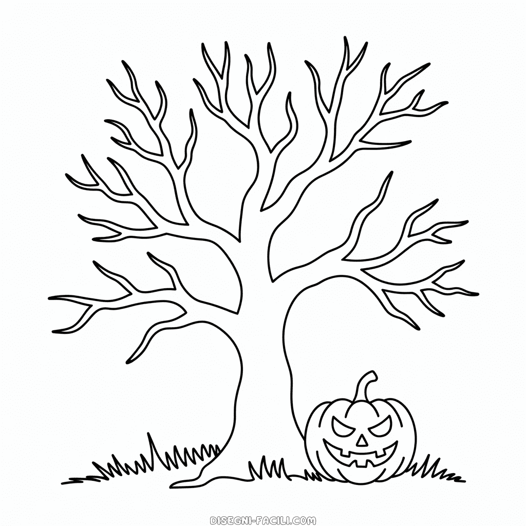 Disegno Facile di Halloween Spaventoso