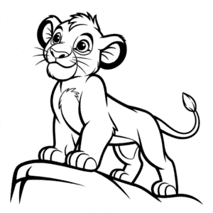Disegno Facile di Il Re Leone Simba