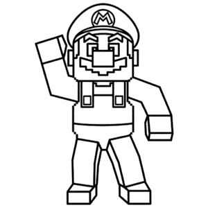 Disegno Facile di Mario Minecraft