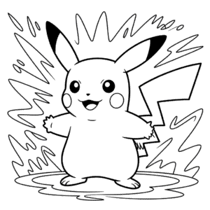 Disegno Facile di Mega Pikachu