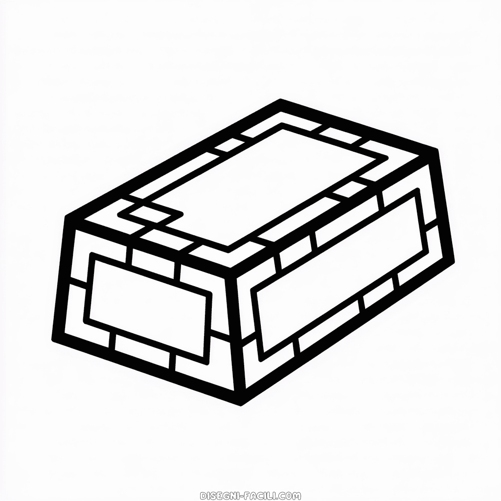 Disegno Facile di Minecraft Oro