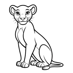 Disegno Facile di Nala da Il Re Leone