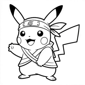 Disegno Facile di Naruto Pikachu