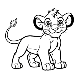 Disegno Facile di Originale Il Re Leone