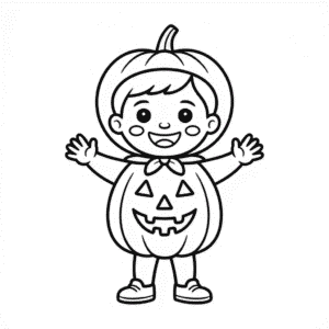 Disegno Facile di Personaggio di Halloween