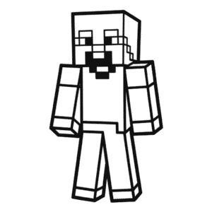 Disegno Facile di Personaggio di Minecraft